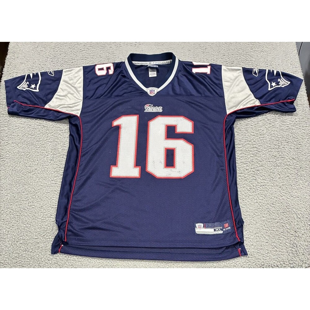 New England Patriots Football Jersey Mens XL Blue NFL Cassel 16 QB Reebok